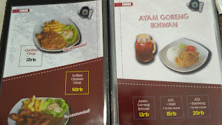 Menu dan Harga GJ Corner Jogja