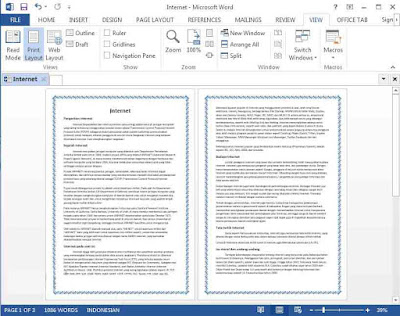 cara menambahkan bingkai di microsoft word