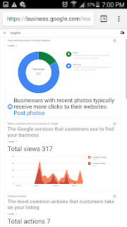 smart Google My Business insights of www.seosiri.com 