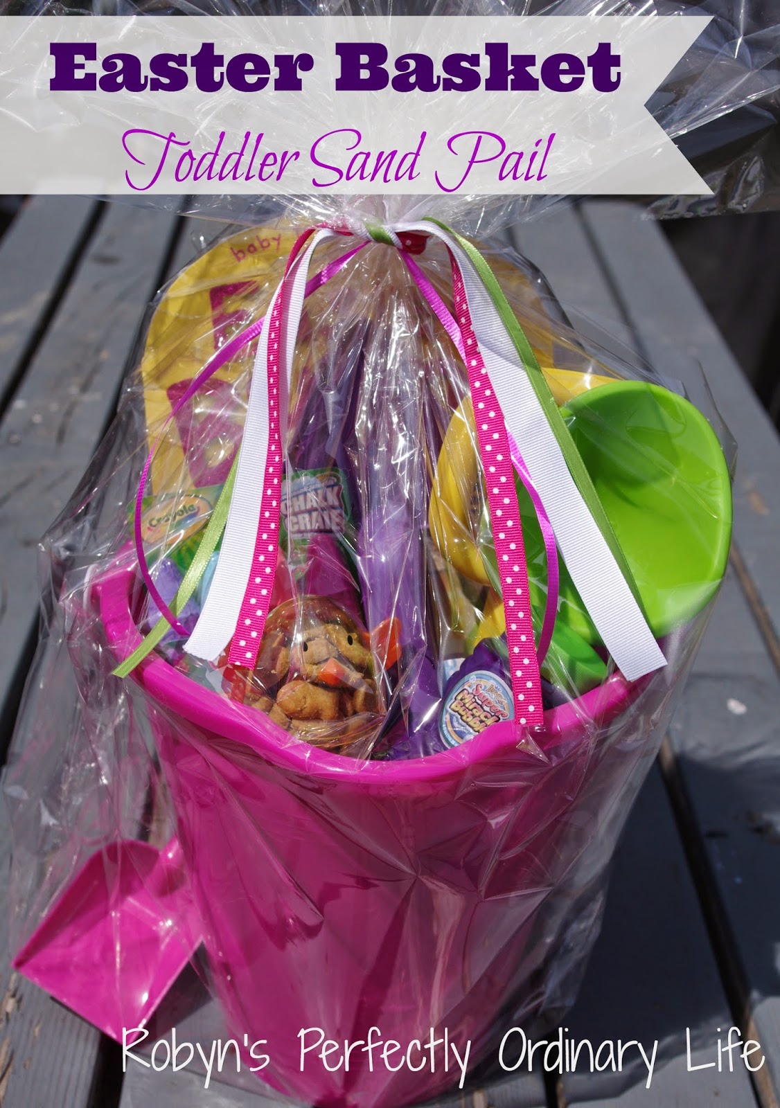 Robyn's Perfectly Ordinary Life Easter Basket Sand Pail Gift Basket