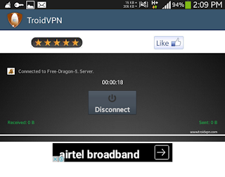 Airtel free 3g with TroidVPN TCP trick (New host)