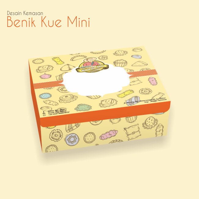 Desain Kemasan Benik Kue Mini Portfolio Jago Desain - Desain Kemasan
