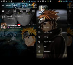 BBM MOD Tema Naruto v3.3.0.16 APK Versi Terbaru