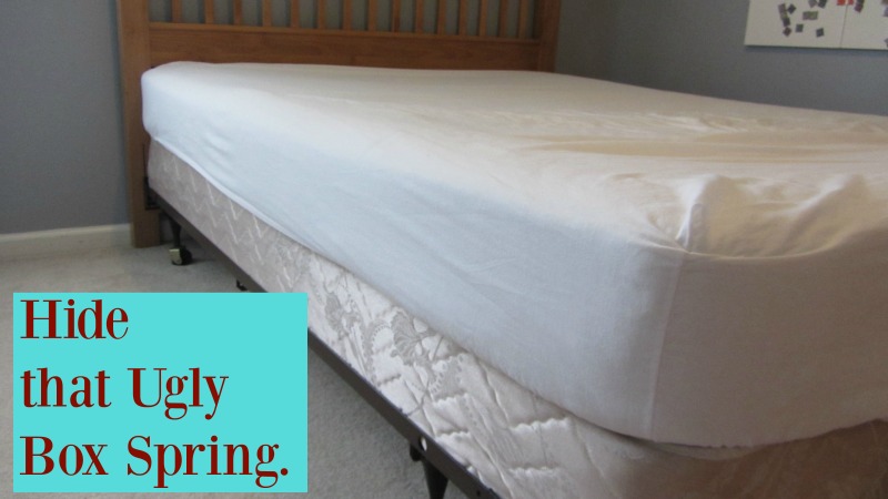 Controlling Craziness Hide That Box Spring, How To Hide Box Spring And Bed Frame