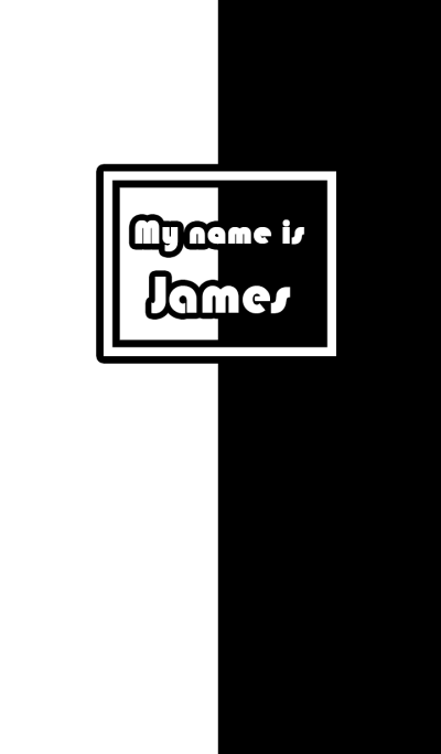 Name James Ver. Black & White Style(Eng)