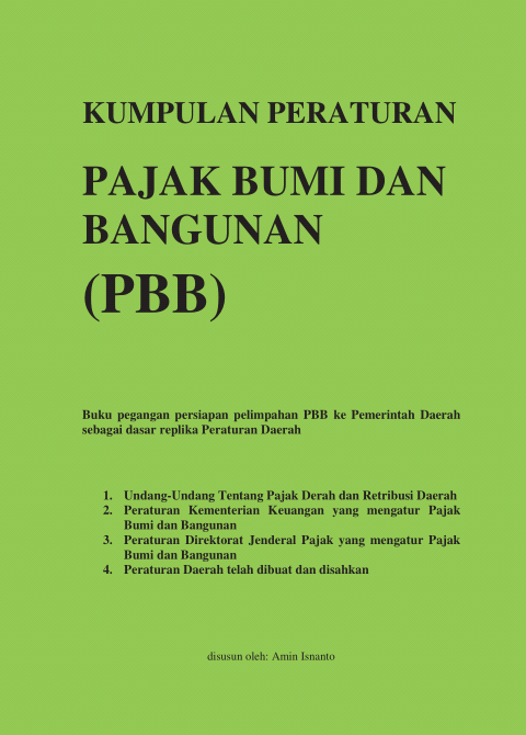 Buku Kumpulan Peraturan Pajak Bumi dan Bangunan (PBB) ~ Scan, Copy, n Paste