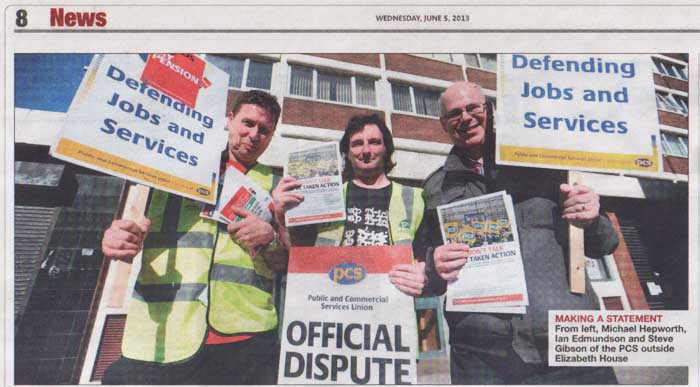PCS picket line