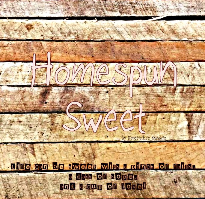 Visit Homespun Sweet ~ My new blog!