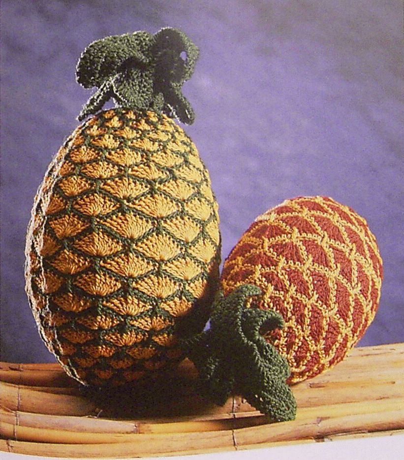 вязаный ананас крючком. вязаный ананас крючком.