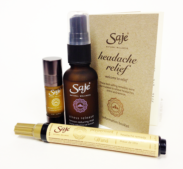 REVIEW Saje Natural Wellness Headache Relief Kit Prairie Beauty