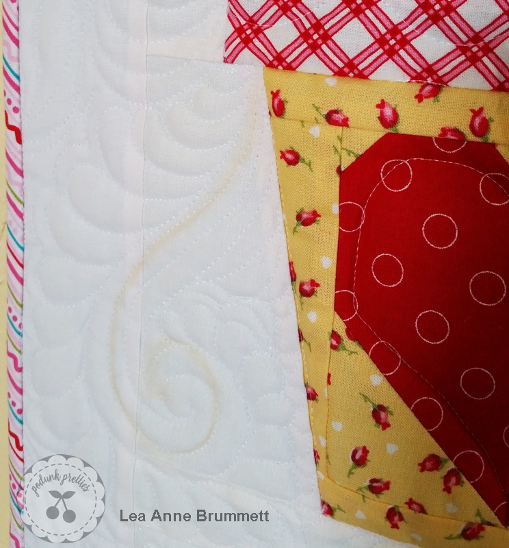 Podunk Pretties Quilting Blue quilt marker = BROWN marks ***Removing