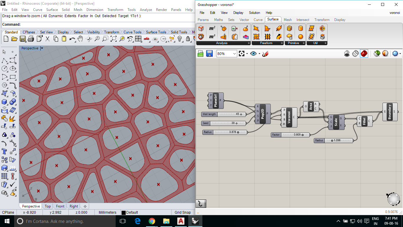 offsetting curves on surface vs scaling curves on surface