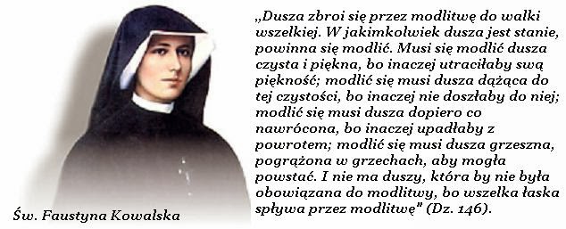 Modlitwa na każdy dzień: Św. Faustyna Kowalska