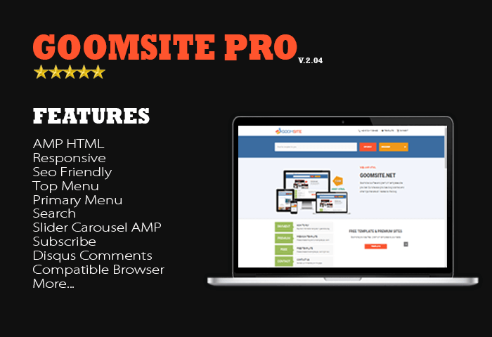 Goomsite Pro AMP HTML