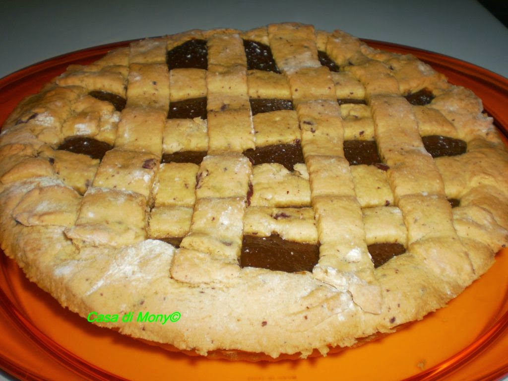 crostata al cioccolato e alla crema di caffe'