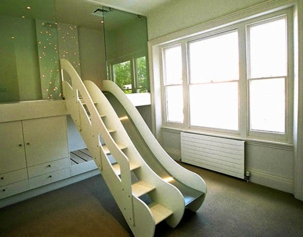 Kids bed with slide – amazing photos