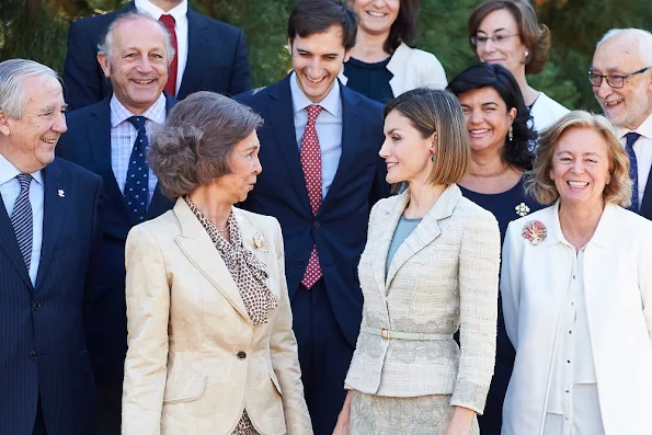 Queen Letizia and Queen Sofia attend a meeting with members of foundation against drugs, the FAd Fundacion Ayuda contra la Drogadiccion
