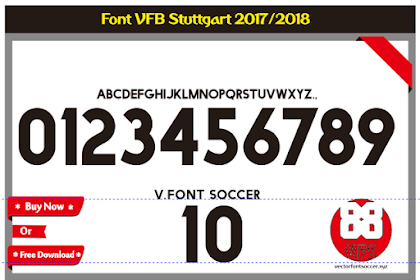 Font Vector VFB Stuttgart 2017 / 2018