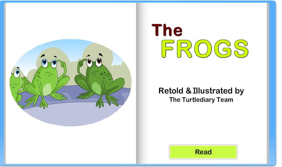  The frogs. Reading