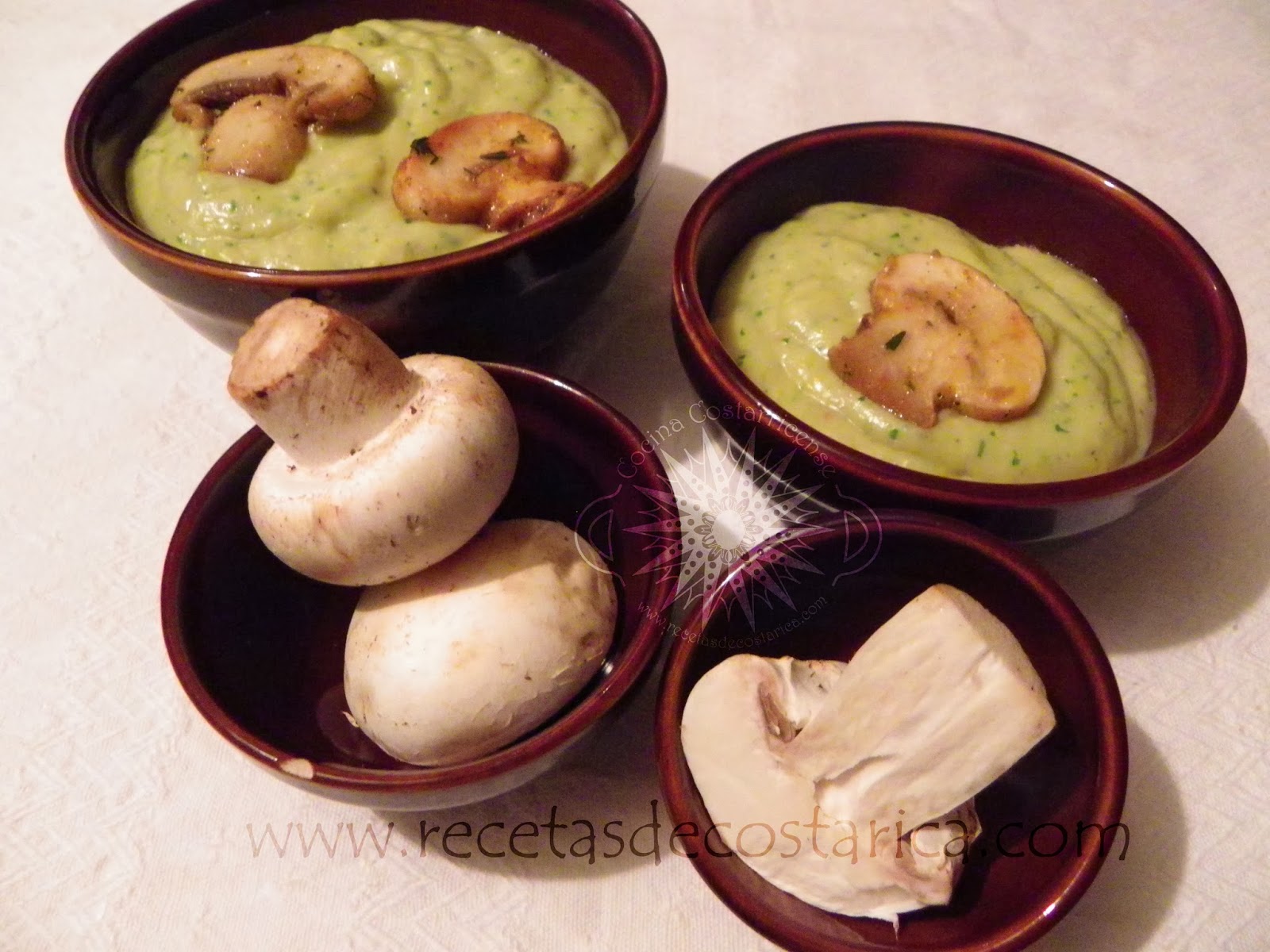 Cocina Costarricense crema de hongos