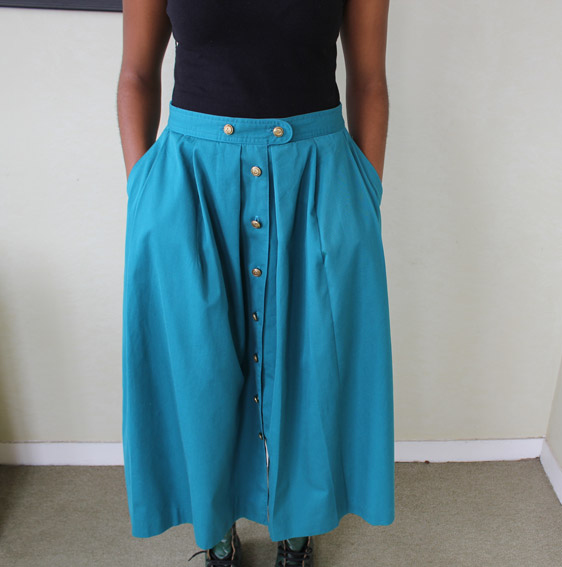 Kotini Aqua Blue skirt R110 SOLD