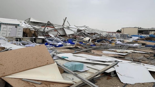 لحظة انهيار مستشفى ميداني لمرضى كورونا في قطر وسط تكتم إعلامي شديد
