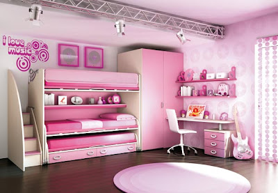 dormitorio rosa para hermanas