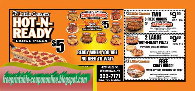 Little caesars printable coupons