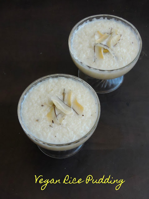 Dairy free rice pudding