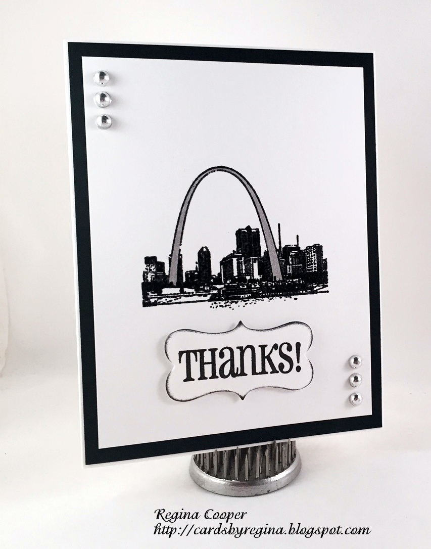 Cards By Regina: St. Louis Arch Thank You Card