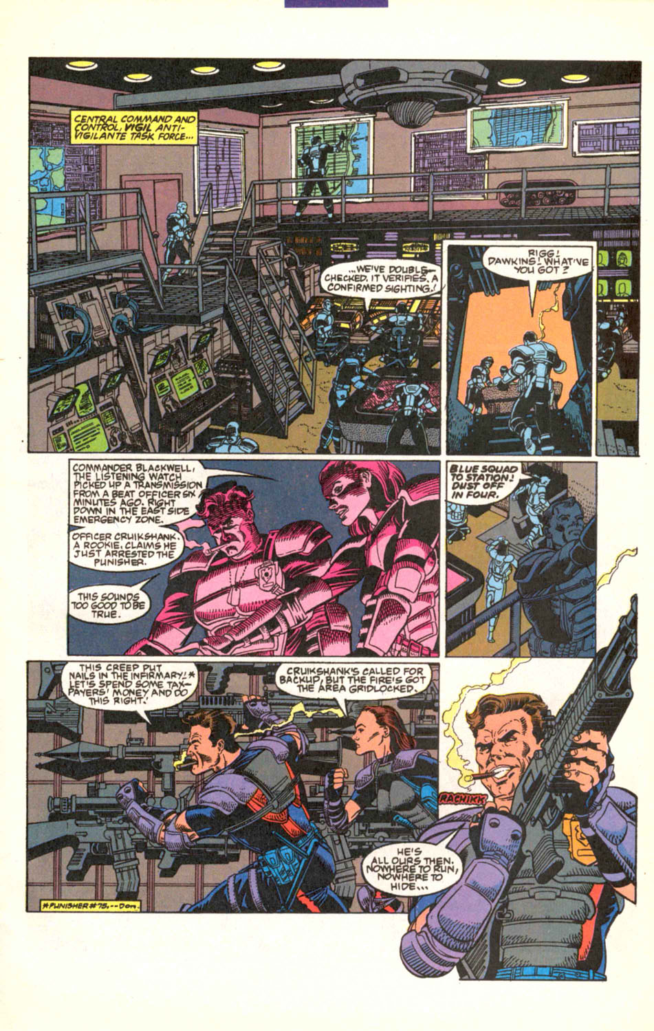 Read online The Punisher (1987) comic -  Issue #83 - Firefight - 7