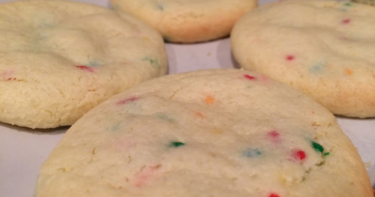 Recipe Pillsbury Funfetti Cookies for the 15.25 ounce Box of Funfetti