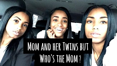 Mom-Twins Selfie leaves World guessing Who's the Mom? via geniushowto.blogspot.com viral trending photos