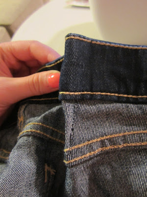 MEANDERINGS OF THE MIND: Taking in Jeans Tutorial