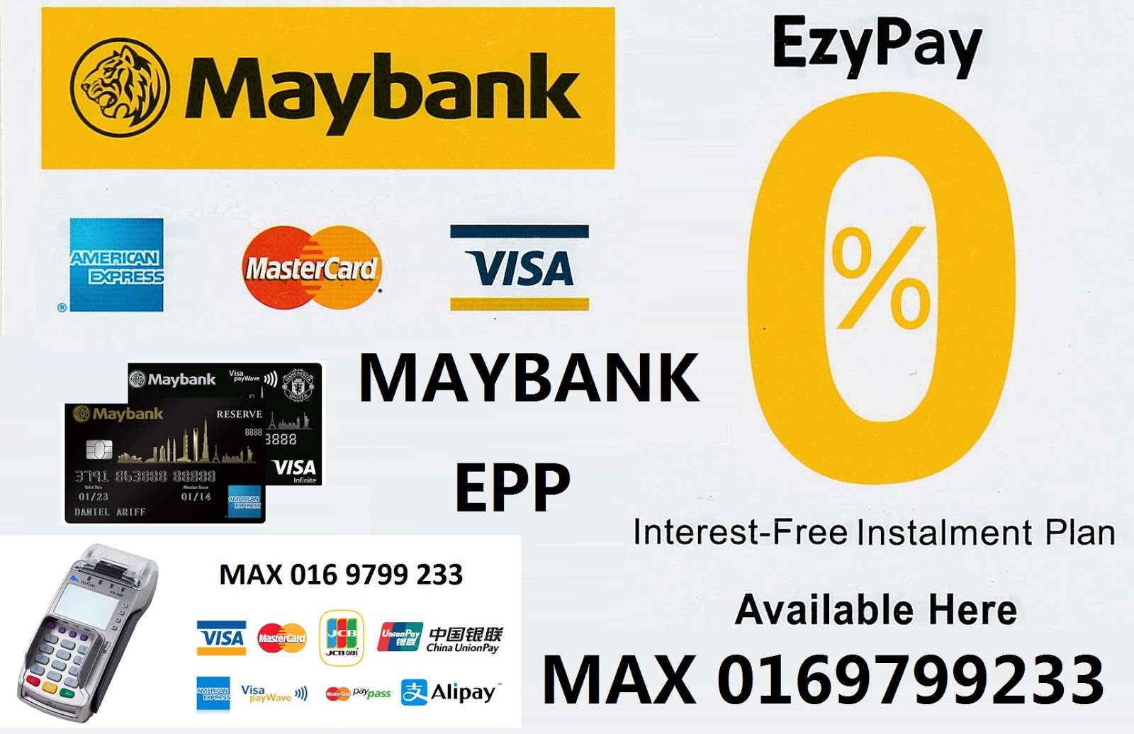 CREDIT CARD MACHINE.MAX RHB BANK MERCHANT . CREDIT CARD MACHINE . EPP