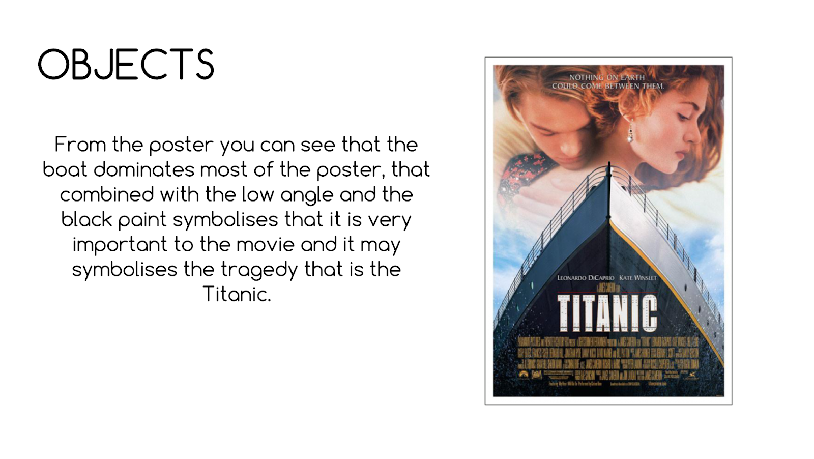 A2 Blanca Media Studies ANALYSIS OF "TITANIC" POSTER