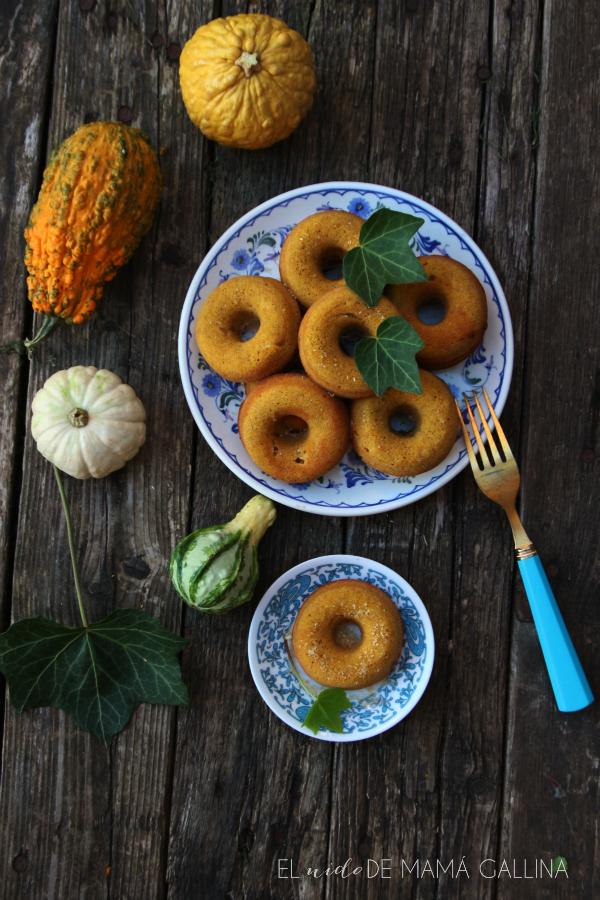 pumpkin and espelt donuts 