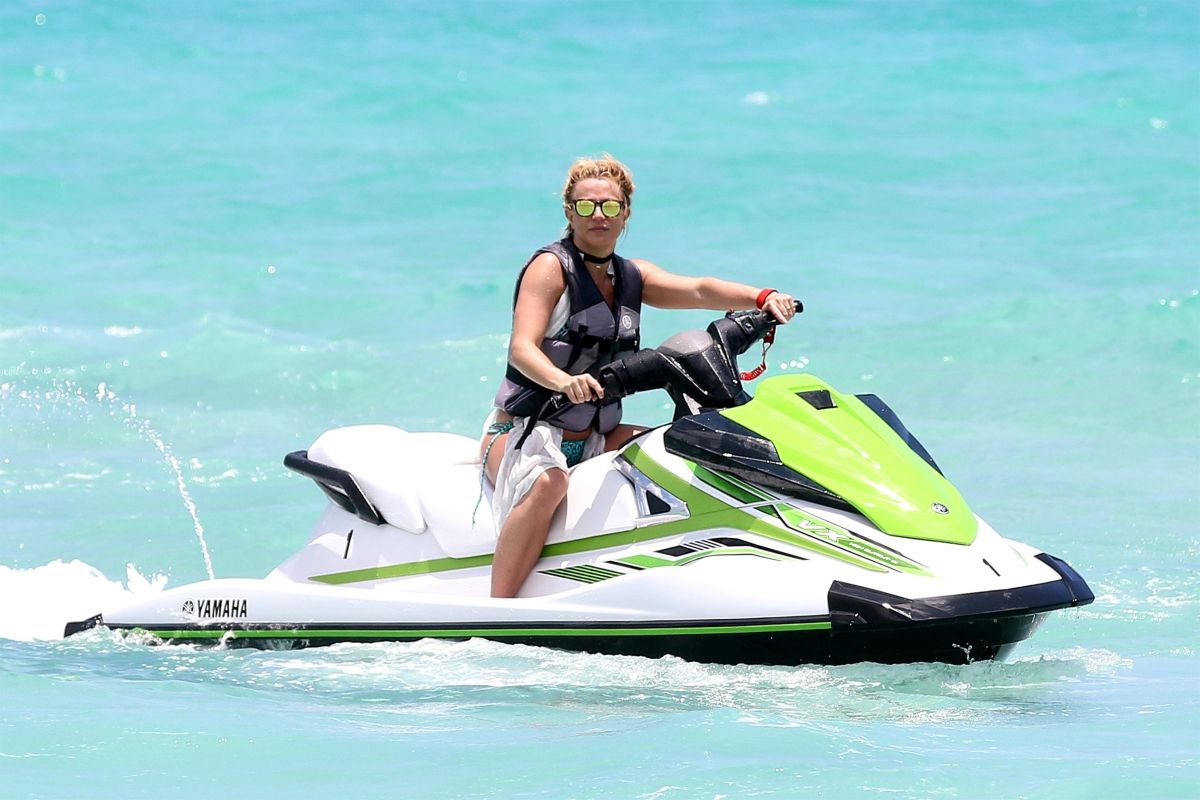 Britney Spears Riding a Jetski in Miami, 06.06.2018