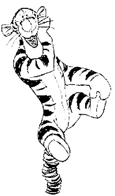 Cartoons Coloring Pages: Tigger Coloring Pages