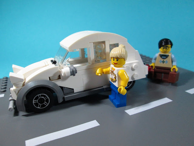 MOC LEGO Viagem no Citroen 2CV Charleston