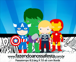 Los Vengadores Chibi: Etiquetas para Candy Buffet para Imprimir Gratis. Etiquetas de Los Vengadores Chibi para imprimir gratis.