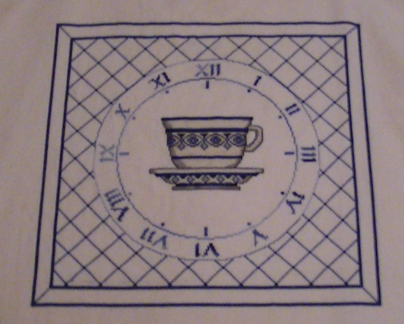 puntodecruzyganchillo: Reloj de cocina