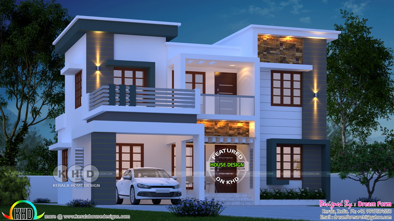 1780 Square Feet 4 Bedroom Modern Home In Kerala Kerala