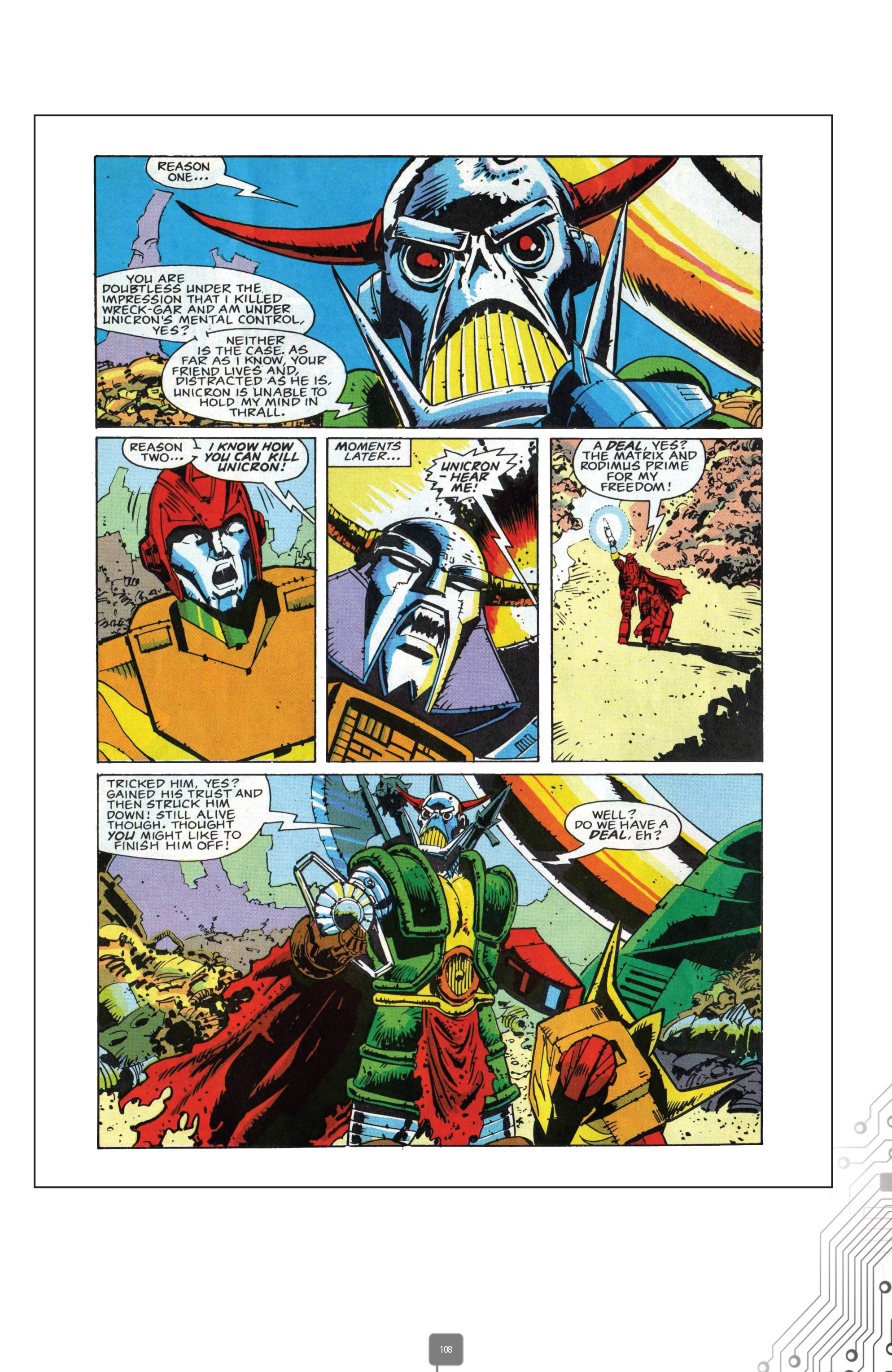 Read online The Transformers Classics UK comic -  Issue # TPB 5 - 109