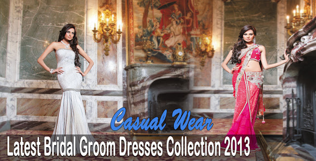 Latest Bridal Groom Dresses Collection 2013