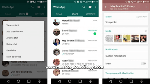Nueva actualizacion y nuevas funciones para WhatsApp en Android