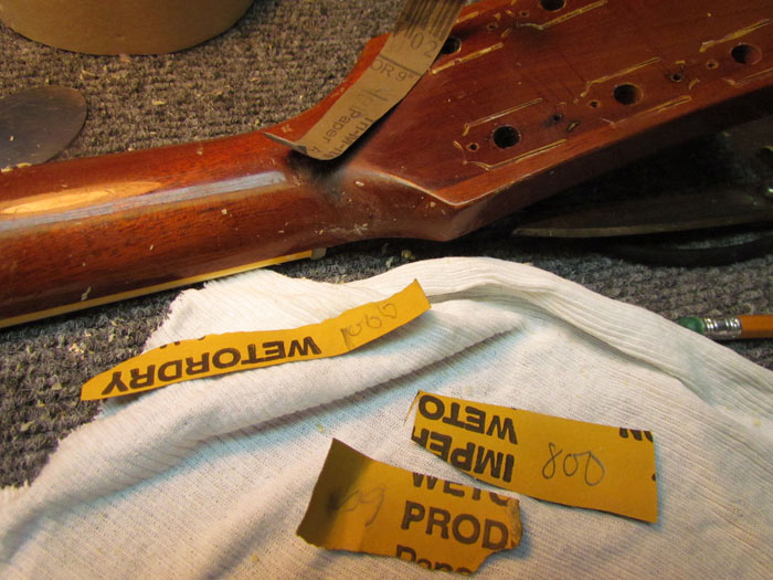 Superglue Fill on Gibson Headstock Break (Pt. 4 of Gibson ES225