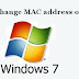 How to change MAC address on Windows 7