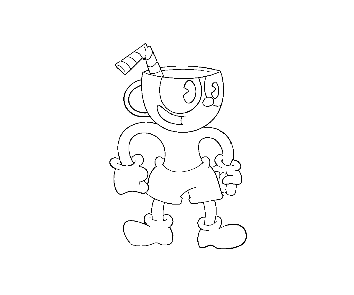 Cuphead Coloring Pages Printable