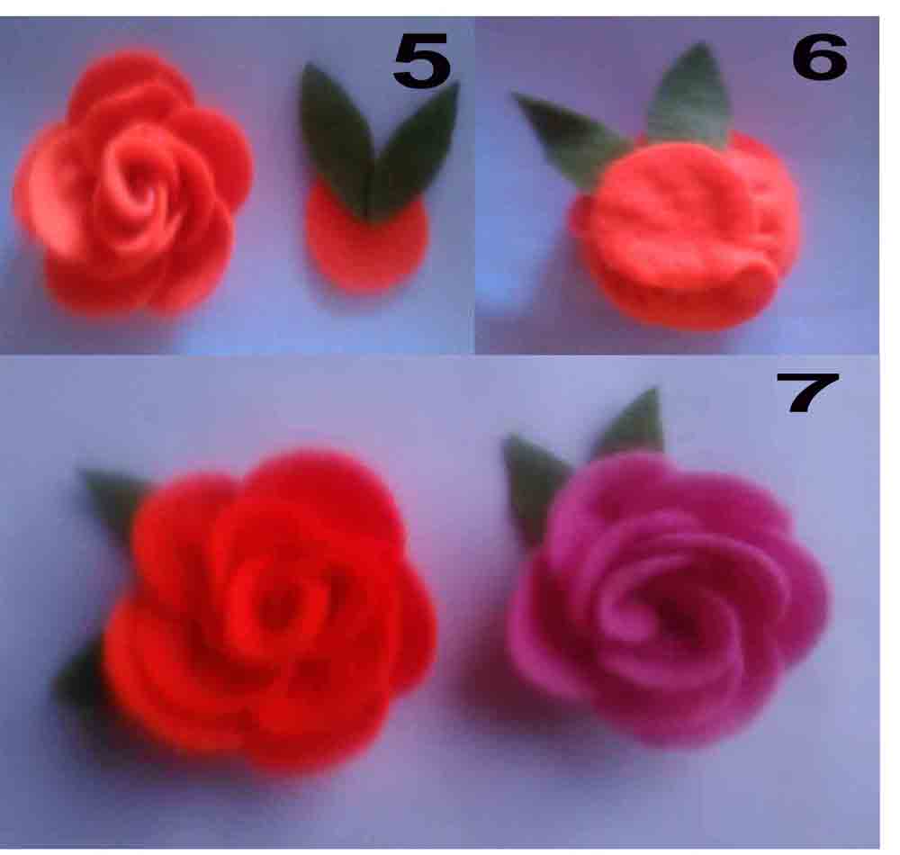 Kreasi DIY Bross Bunga Mawar dari Kain Flanel